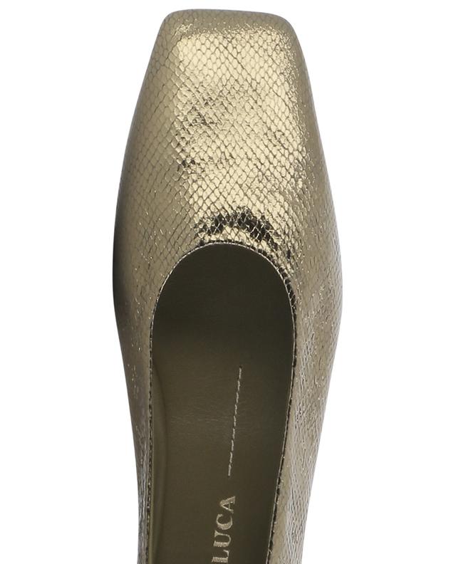 Augusta square toe leather ballet flats MARIA LUCA