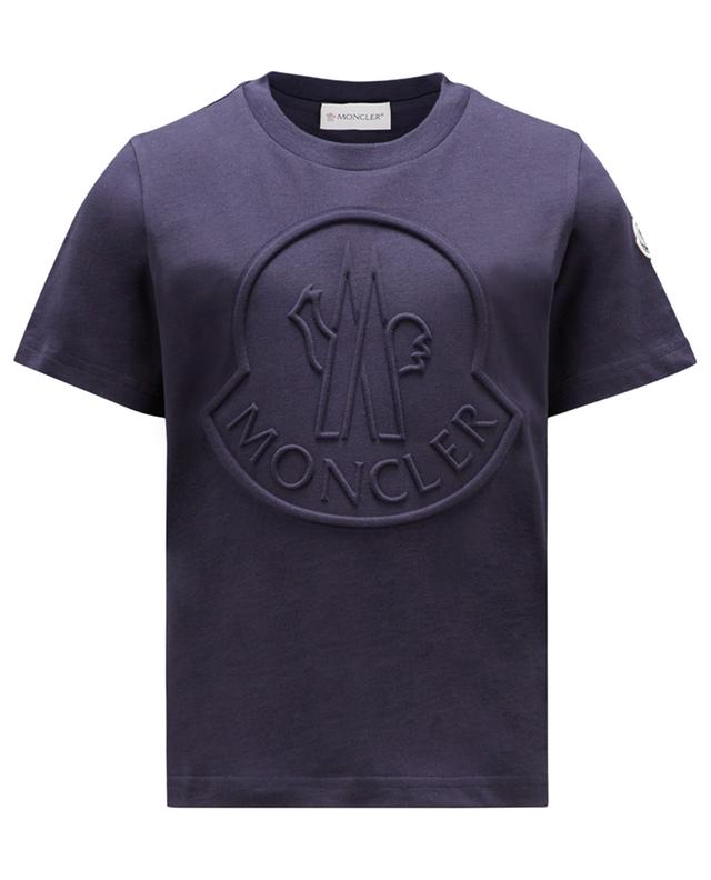 Ausgewaschenes Jungen-T-Shirt mit Logo MONCLER