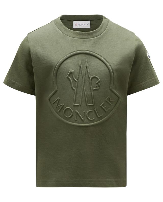 Ausgewaschenes Jungen-T-Shirt mit Logo MONCLER
