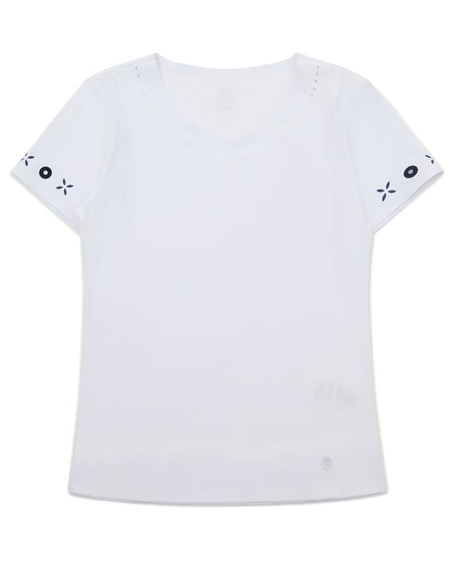 Girls&#039; short-sleeved sports T-shirt POIVRE BLANC