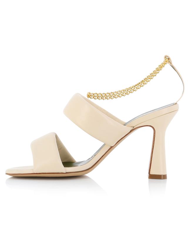 Ivory Fabiola leather heeled sandals MARIA LUCA