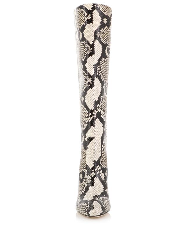 Luxecurve 100 Slouch python effect heeled boots STUART WEITZMAN