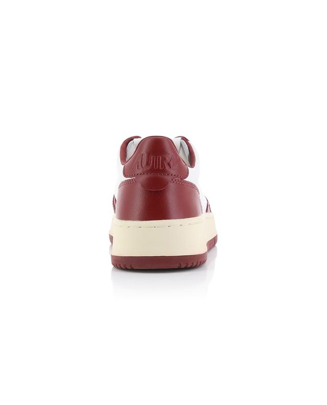 Medalist low-top white and burgundy low-top sneakers AUTRY