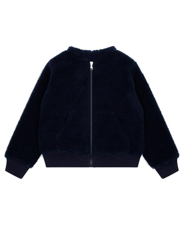 Teddy fleece children&#039;s full-zip hooded sweatshirt MONCLER