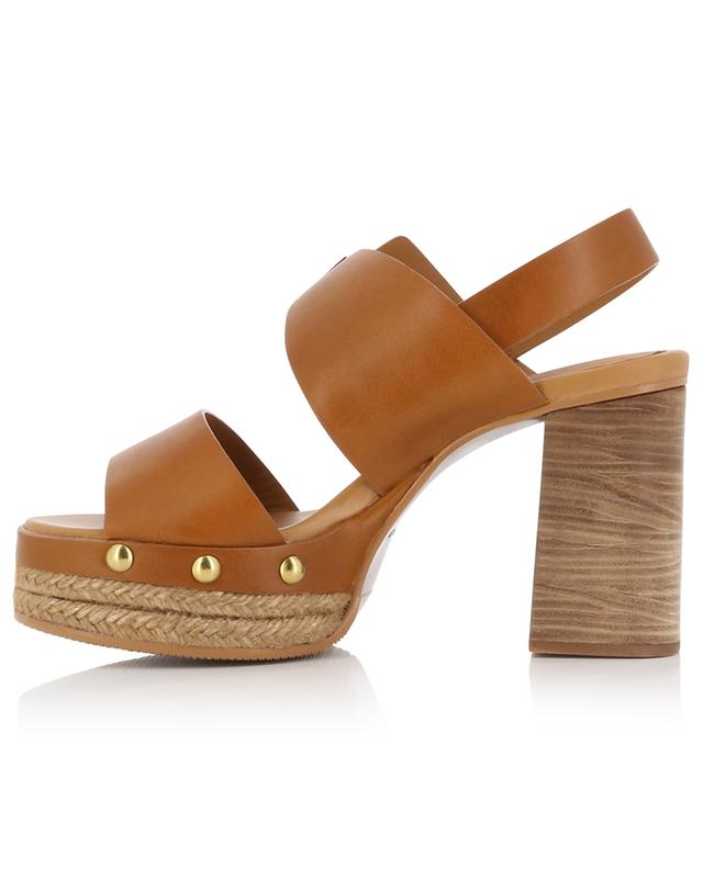 Joline 70/30 heeled platform sandals in smooth leather SEE BY CHLOE