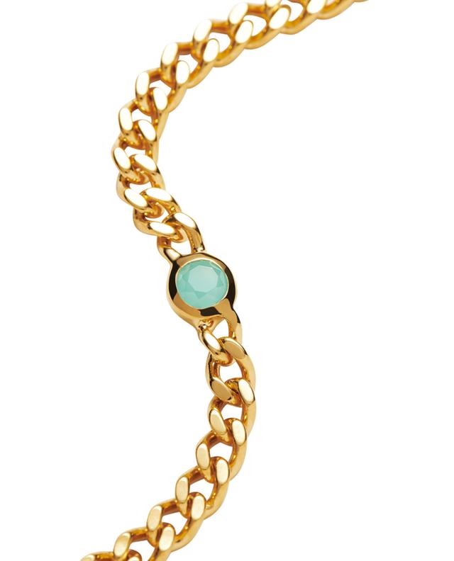 March Birthstone gold-plates silver bracelet with chalcedony MISSOMA