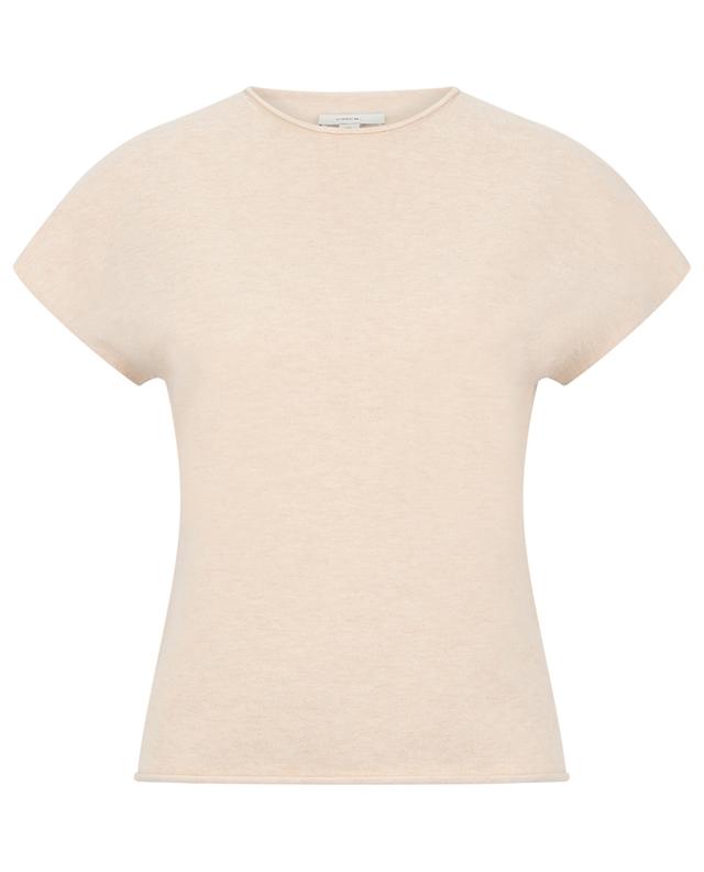 Wool and cashmere short-sleeved T-shirt VINCE