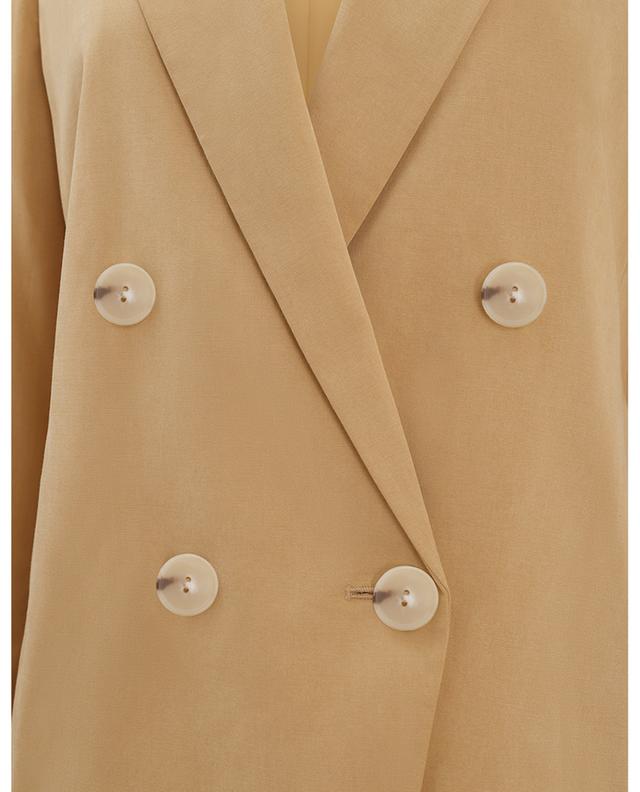 Double-breasted crepe blazer VINCE