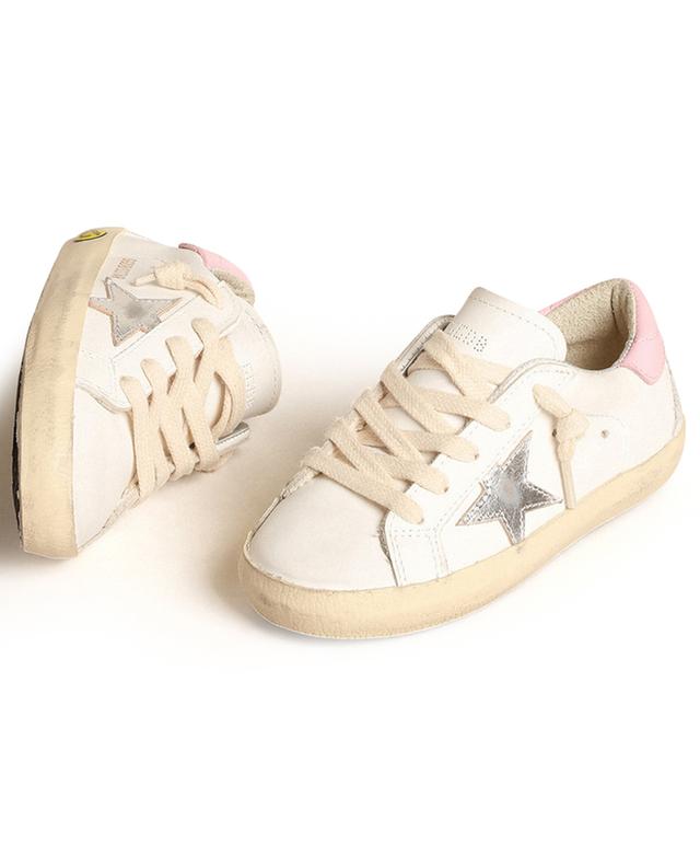 Super-Star Young low-top girl&#039;s sneakers with silver star GOLDEN GOOSE