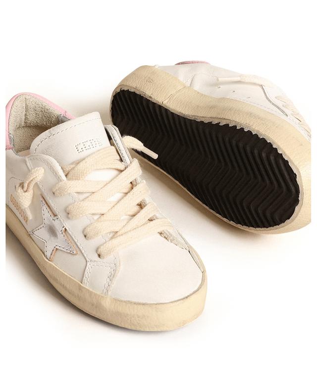 Super-Star Young low-top girl&#039;s sneakers with silver star GOLDEN GOOSE
