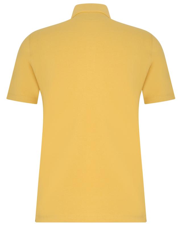 Short-sleeved slim fit cotton piqué polo shirt BRUNELLO CUCINELLI