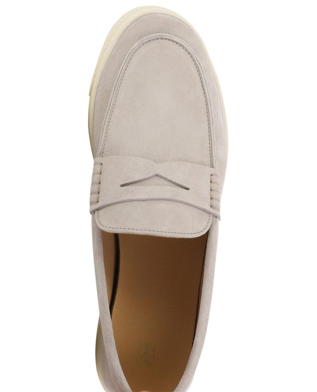 Suede loafers with natural rubber soles BRUNELLO CUCINELLI