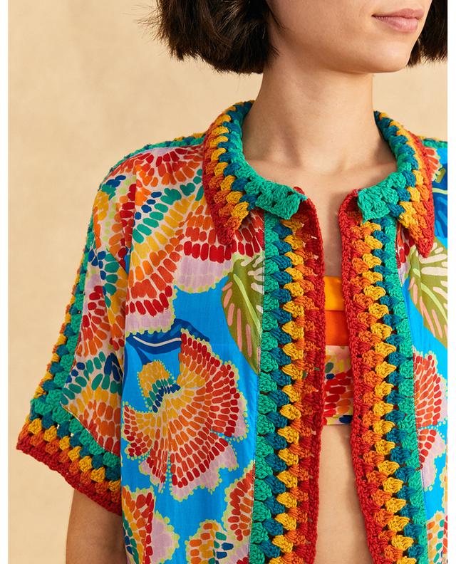 Dewdrop Spectrum open voile and crochet shirt FARM RIO