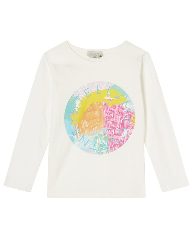 Mädchen-Langarm-T-Shirt Scribble Disc Logo STELLA MCCARTNEY KIDS