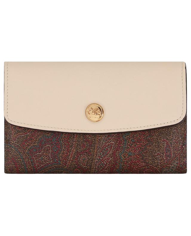 Paisley wallet in coated jacquard and leather ETRO