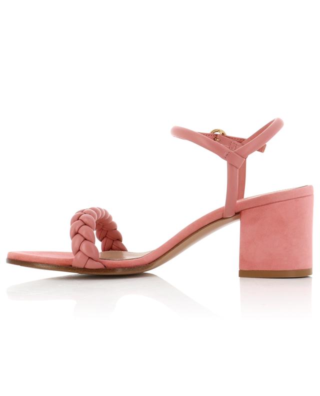 Cruz 60 block heeled suede and leather sandals GIANVITO ROSSI