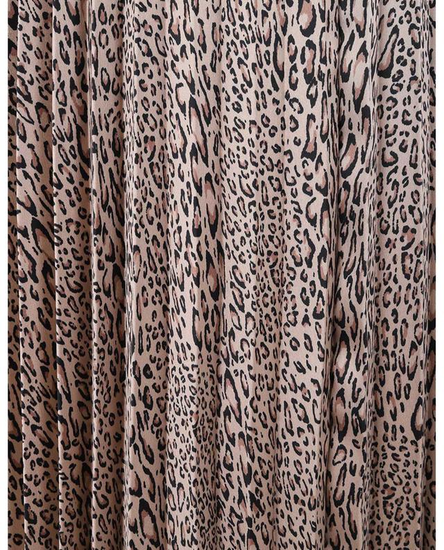 Pleated leopard print maxi skirt TWINSET
