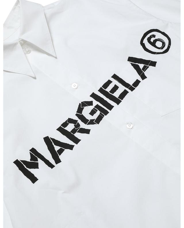 MARGIELA 6 girl&#039;s A-line poplin shirt dress MM6 KIDS