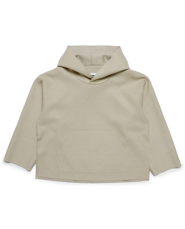 Cropped oversize children&#039;s hooded sweatshirt MM6 KIDS