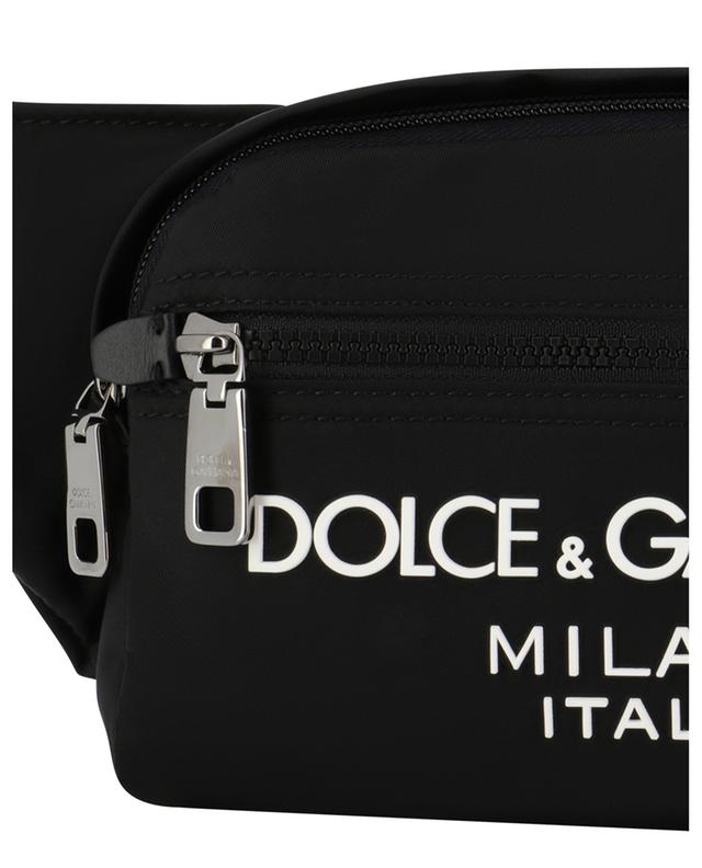 Petit sac ceinture en nylon motif logo en gomme DOLCE &amp; GABBANA