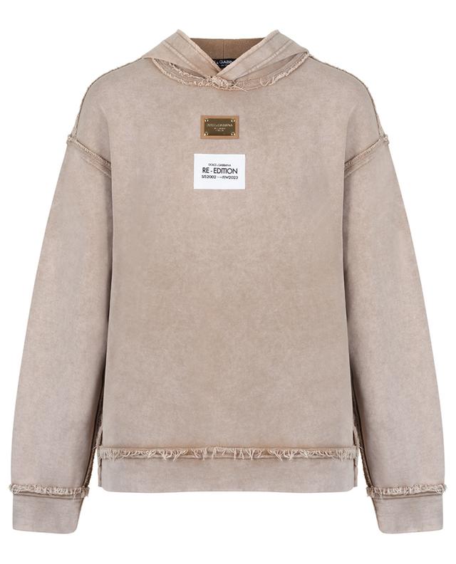 Oversize-Kapuzensweatshirt im Used-Look Re-Edition DOLCE &amp; GABBANA