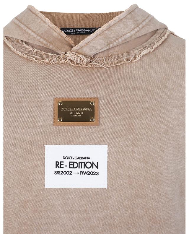 Sweat-shirt oversize vieilli à capuche Re-Edition DOLCE &amp; GABBANA