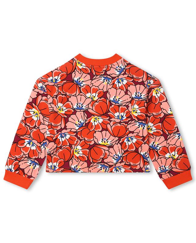 Sweat-shirt en coton fille Ikebana Cartoon Flower KENZO