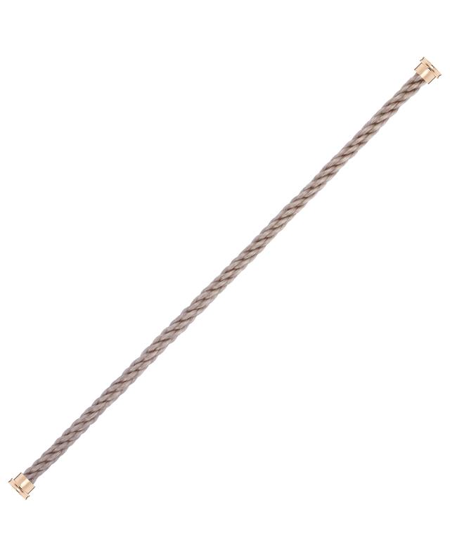 Force10 GM Taupe bracelet cable with gold-tone ends FRED PARIS