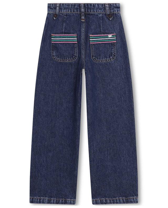 Girls&#039; cotton wide-leg jeans with striping SONIA RYKIEL