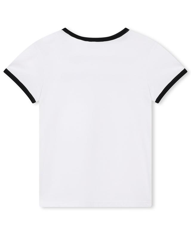 Kurzärmeliges Mädchen-T-Shirt aus Baumwolle mit Logostickerei SONIA RYKIEL