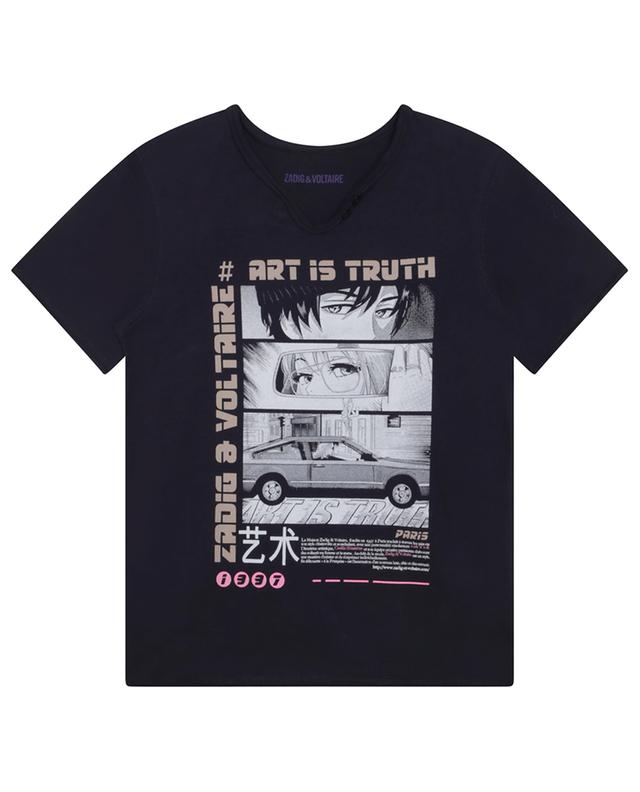 Paris Manga boys&#039; cotton T-shirt ZADIG &amp; VOLTAIRE