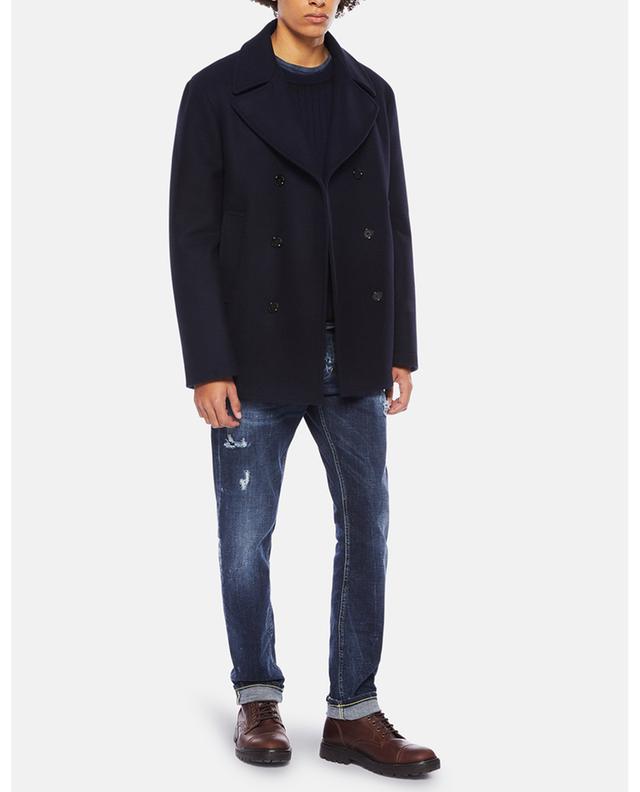 Double-breasted wool peacoat DONDUP
