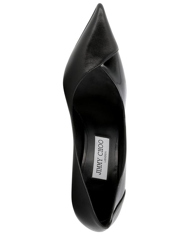 Cass 95 pointy-toe nappa and patent leather pumps JIMMY CHOO