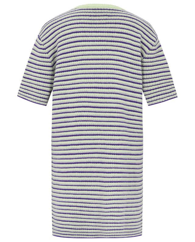 The Kian Dress cashmere short striped dress LISA YANG