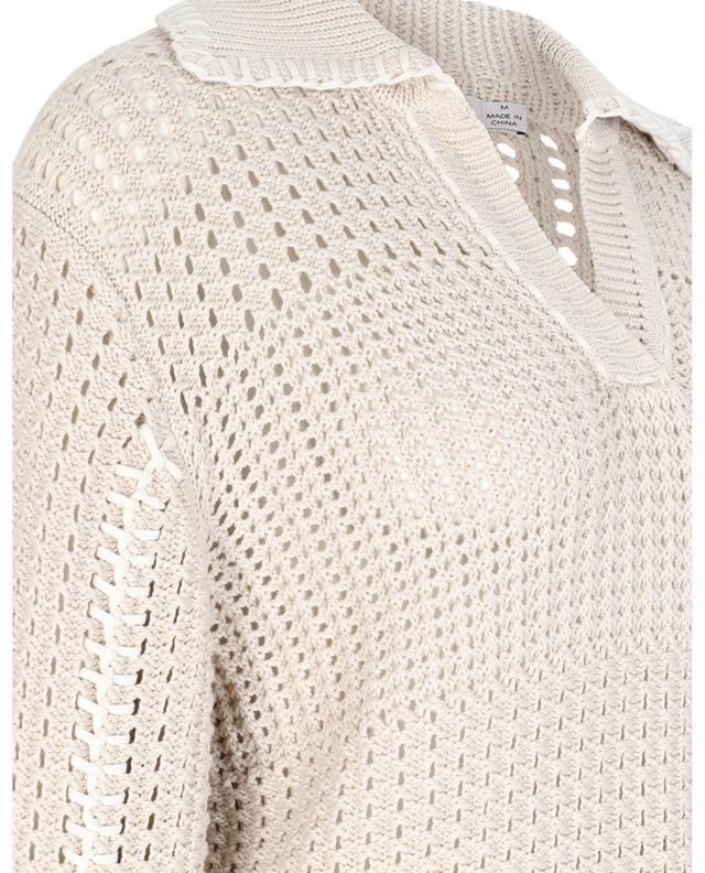 Merle openwork knit jumper with polo collar SIMKHAI