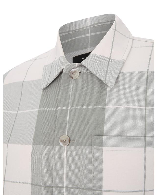 Stone Plaid long-sleeved shirt VINCE