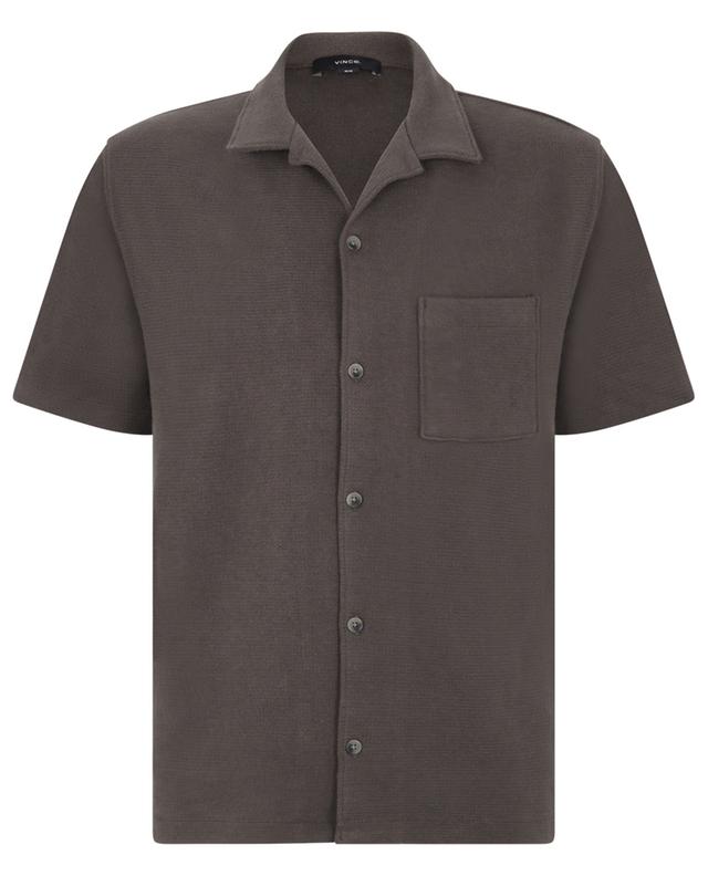Short-sleeved bouclé shirt VINCE