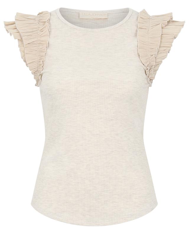 Lilo cotton and modal short-sleeved top ULLA JOHNSON