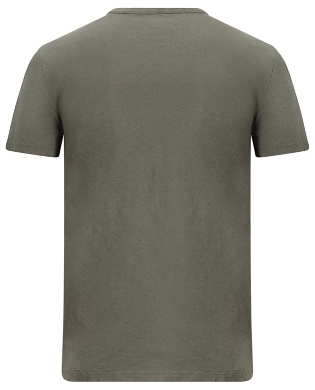 Kurzärmeliges T-Shirt aus Baumwolle und Leinen OFFICINE GENERALE