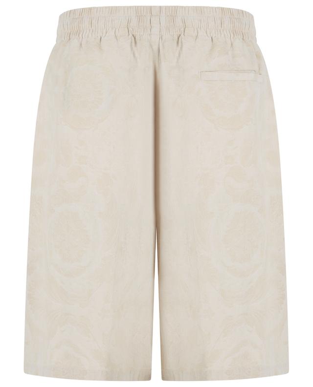 Barocco Silhouette chambray jacquard shorts VERSACE