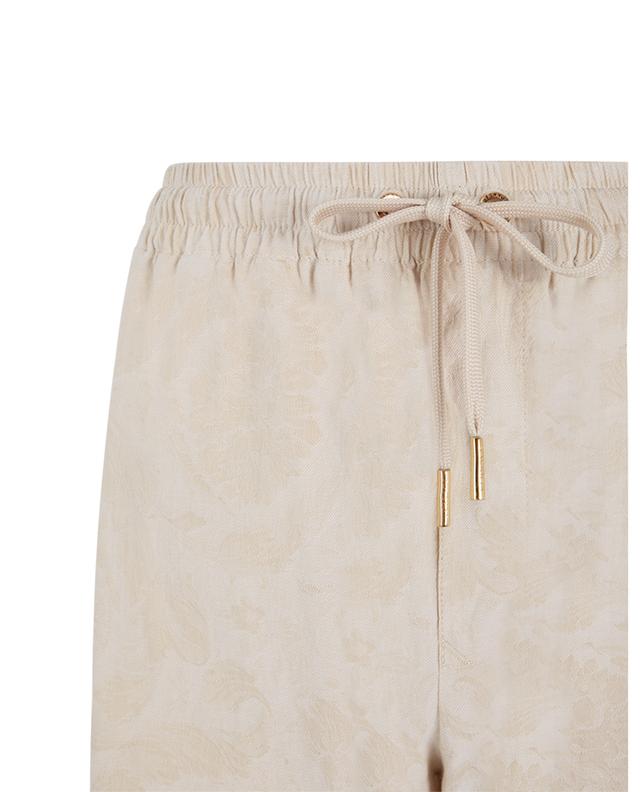 Pantalon en jacquard de chambray Barocco Silhouette VERSACE