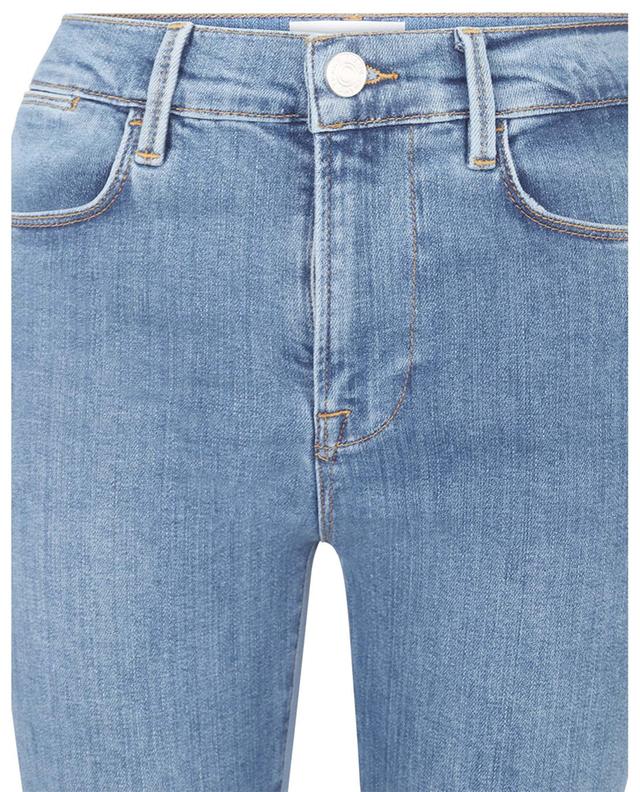 Bootcut-Jeans aus Baumwolle und Modal Le High Flare Mini Slits FRAME