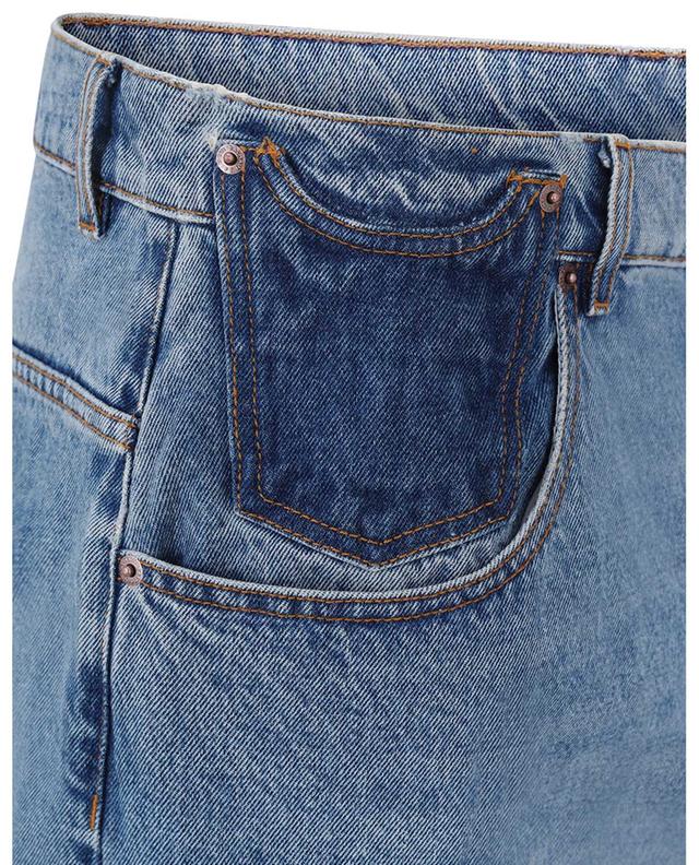 Lässig gerade Jeans mit Kontrast-Details BALMAIN