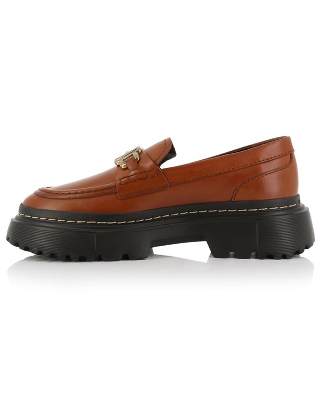 Hogan H619 smooth leather platform loafers HOGAN