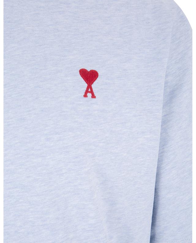 T-shirt en coton bio à manches courtes Red Ami de Coeur AMI
