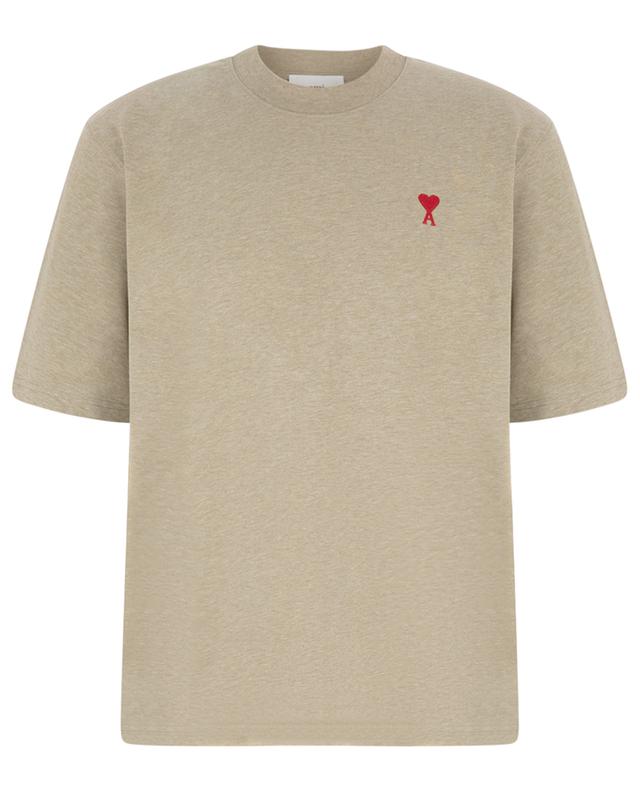Red Ami de Coeur short-sleeved organic cotton T-shirt AMI