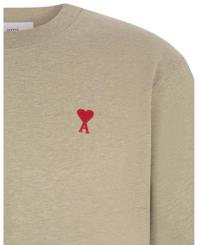 T-shirt en coton bio à manches courtes Red Ami de Coeur AMI