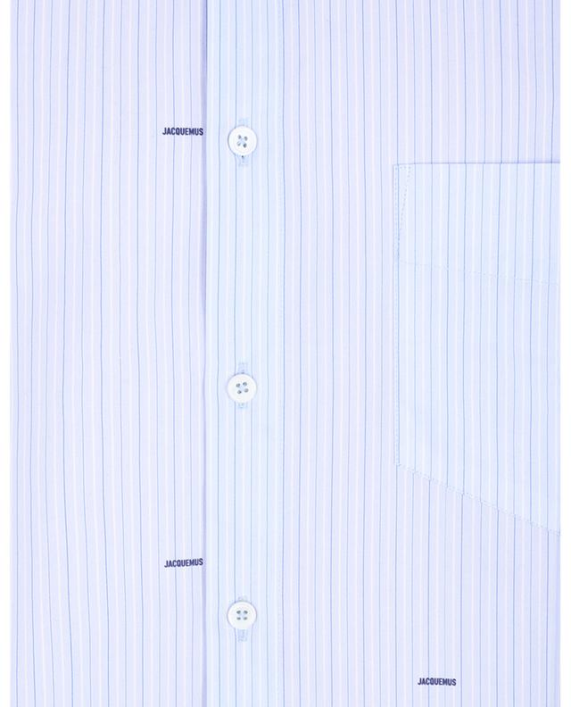 La chemise Simon striped logo printed shirt JACQUEMUS