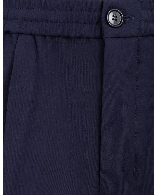 Wool blend trousers with waistband tucks AMI