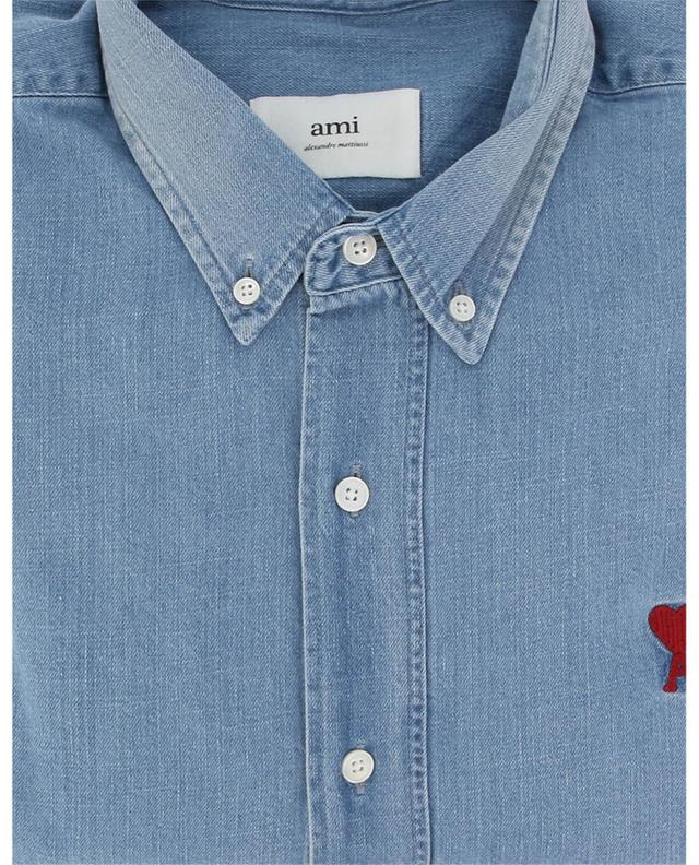 Ausgewaschenes Denim-Hemd Ami de Coeur AMI